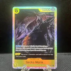 Gecko Moria Op14-104 Azure Sea Seven One Piece TCG Super Rare Enligsh Near Mint - Image 1
