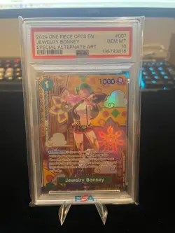 PSA 10 Jewelry Bonney SP Special Alt Art OP08 ST02-007 2024 One Piece EN GEM MT - Image 3