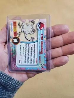 LP+ #56 Mankey - Pokemon Topps Silver Holo Card - Blue Logo - Image 2