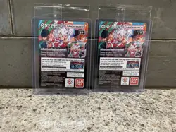 One Piece Gonzaga CCG Monkey D. Luffy Promo Holo Card College Basketball (2cards - Image 2