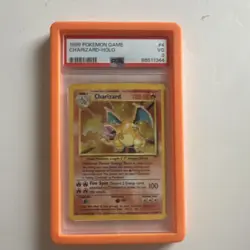 Pokemon TCG Charizard Base Set Holo Rare PSA 3 1999 #004/102 Card Stock - Image 1