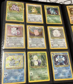 Pokemon Cards Lot (Base Set Unlimited - Jungle Vintage Rare - WOTC TCG) Lot Of 9 - Image 1