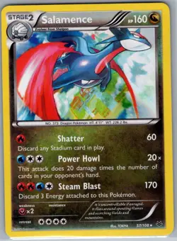 Salamence 57/108 Holo XY - Roaring Skies - Pokemon Card - NM - Image 1