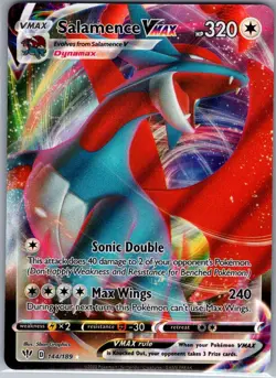 Salamence VMAX 144/189 SWSH03: Darkness Ablaze - Pokemon Card - NM - Image 1