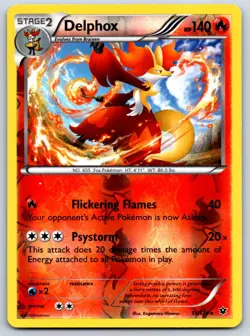 Delphox - Reverse Holo - XY - Fates Collide 13/124 Pokemon Card LP - Image 1