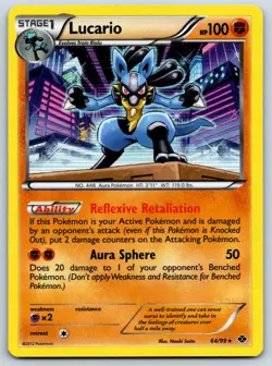 Lucario - Holo - Next Destinies 64/99 Pokemon Card LP - Image 1