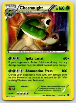 Chesnaught - Holo - XY - BREAKthrough 11/162 Pokemon Card LP - Image 1