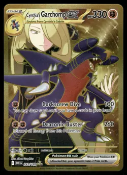 2# Pokemon Cards Cynthia's Garchomp ex 241/182 Destined Rivals Hyper Rare - Image 1