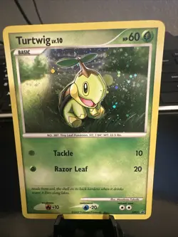Turtwig DP01 Diamond and Pearl Black Star Promo Holo Pokemon Card (NM) - Image 1