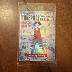 ONE PIECE Monkey D. Luffy US Voyage - Univ. of Illinois Basketball Promo Card - Image 1