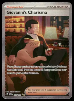 Pokemon Cards Giovanni's Charisma 204/165 151 Special Illustration Rare NM - Image 1
