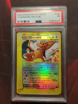 PSA 1 Crystal Charizard 146/144 Skyridge Reverse Holo Rare Pokemon Card - Image 1