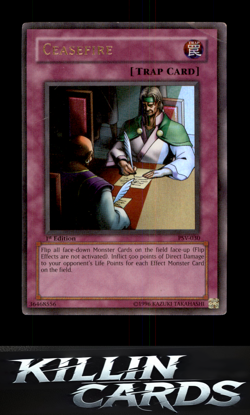 1st Edition Ceasefire PSV-030 Ultra Rare Pharaoh's Servant YuGiOh Card NM - Image 1