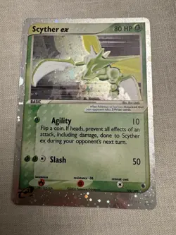 Pokemon Scyther EX TCG Ruby and Sapphire Holo Card 102/109 - Image 1