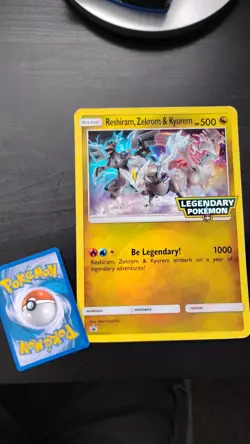 Reshiram Zekrom Kyurem - LP OVERSIZED JUMBO HOLO Promo - 2018 Pokemon TCG Card - Image 1