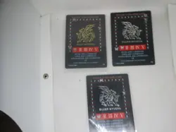 Wyvern Premiere 2 Silver and1 Gold Dragon Promotional Punched Card - Image 1