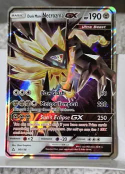Pokemon Dusk Mane Necrozma GX 90/156 | 1 CARD + FREE PROTECTOR H4 - Image 1