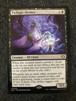 Magic The Gathering MTG - Twilight Diviner - Lorwyn Eclipsed - Image 1