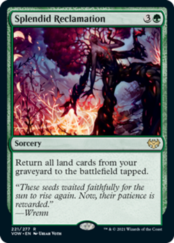 MTG Splendid Reclamation - Foil, Innistrad: Crimson Vow, Moderately Played, Engl - Image 1