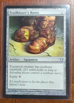 MTG Zendikar #208 Trailblazer's Boots NM Uncommon - Image 1