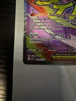 Pokemon Mega Gengar EX Full Art Holo Card 269/217 ASC English 2023 - Image 5