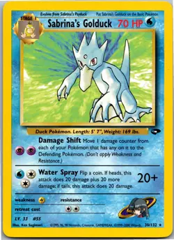 Sabrina's Golduck - Gym Challenge 030/132 - Rare - NM Pokemon TCG - Image 1