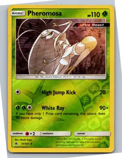 Pheromosa - SM - Forbidden Light 11/131 - Holo Rare - NM Pokemon TCG - Image 1