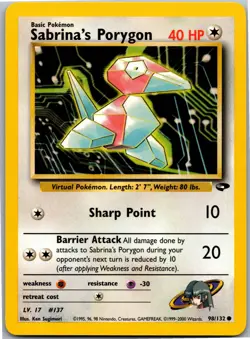 Sabrina's Porygon - Gym Challenge 098/132 - Common - NM Pokemon TCG - Image 1