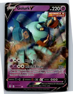 Golurk V - SWSH07: Evolving Skies 070/203 - Ultra Rare - NM Pokemon TCG - Image 1