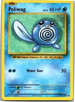 Poliwag - XY - Evolutions 23/108 - Common - NM Pokemon TCG - Image 1