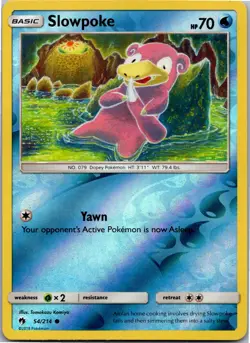 Slowpoke - SM - Lost Thunder 54/214 - Common - NM Pokemon TCG - Image 1