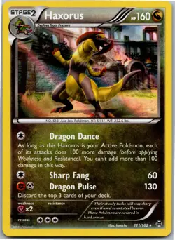 Haxorus - XY - BREAKthrough 111/162 - Holo Rare - NM Pokemon TCG - Image 1