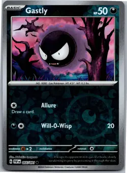 Gastly - SV: Paldean Fates 055/091 - Common - NM Pokemon TCG - Image 1