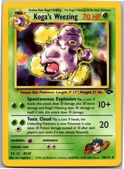 Koga's Weezing - Gym Challenge 050/132 - Uncommon - NM Pokemon TCG - Image 1