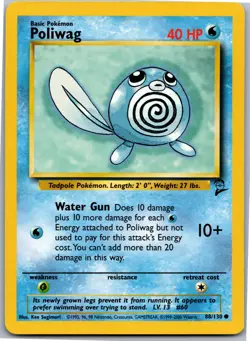 Poliwag - Base Set 2 088/130 - Common - NM Pokemon TCG - Image 1