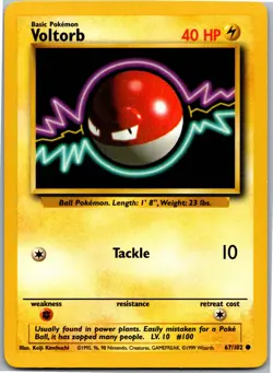 Voltorb - Base Set 067/102 - Common - NM Pokemon TCG - Image 1