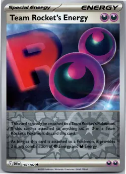 Team Rocket's Energy - SV10: Destined Rivals 182/182 - Uncommon - NM Pokemon TCG - Image 1