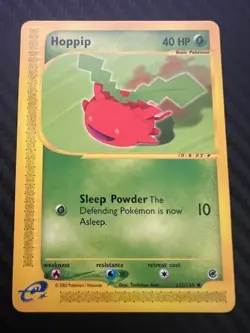 Pokemon TCG Hoppip Expedition Base Set 112/165 Regular Common LP - Image 1