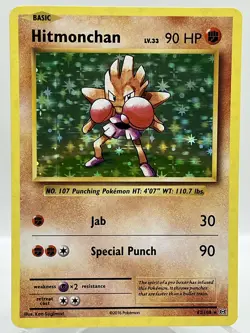 Hitmonchan 62/108 XY Evolutions Holo Rare Pokemon TCG Card - Image 1