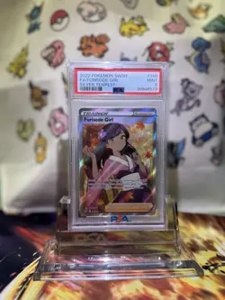 2022 Pokemon SWSH Silver Tempest Full Art Furisode Girl #190 PSA 9 - Image 1