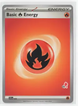 Pokemon Fire Energy SVE 002 Armarouge Stamp #22 - Image 1