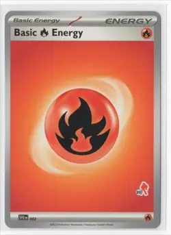 Pokemon Fire Energy SVE 002 Armarouge Stamp #20 - Image 1