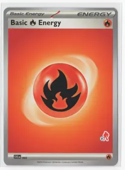 Pokemon Fire Energy SVE 002 Armarouge Stamp #2 - Image 1