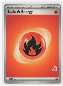 Pokemon Fire Energy SVE 002 Armarouge Stamp #8 - Image 1