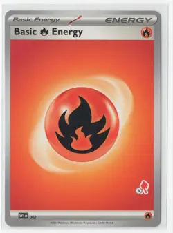 Pokemon Fire Energy SVE 002 Armarouge Stamp #5 - Image 1