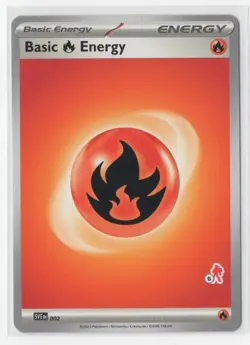 Pokemon Fire Energy SVE 002 Armarouge Stamp #6 - Image 1