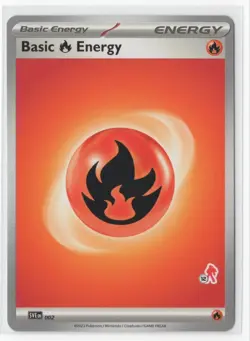 Pokemon Fire Energy SVE 002 Armarouge Stamp #12 - Image 1