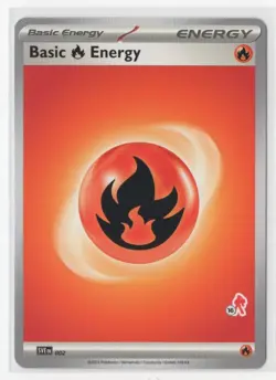 Pokemon Fire Energy SVE 002 Armarouge Stamp #16 - Image 1