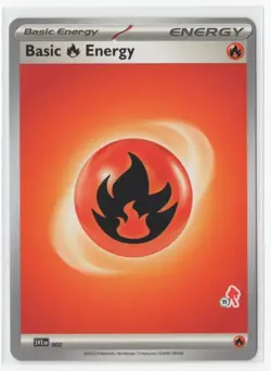 Pokemon Fire Energy SVE 002 Armarouge Stamp #11 - Image 1