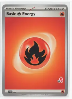 Pokemon Fire Energy SVE 002 Armarouge Stamp #35 - Image 1